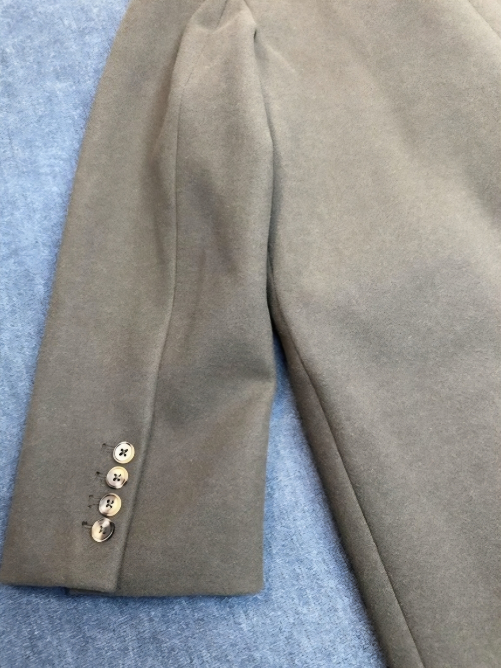 Scoop Olive Wool Coat - Picture 5 of 13